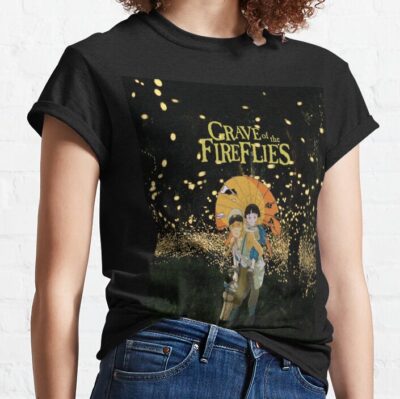Grave Of The Firefliies With Umbrella T-shirt