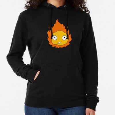 Calcifer Anime Black Hoodie
