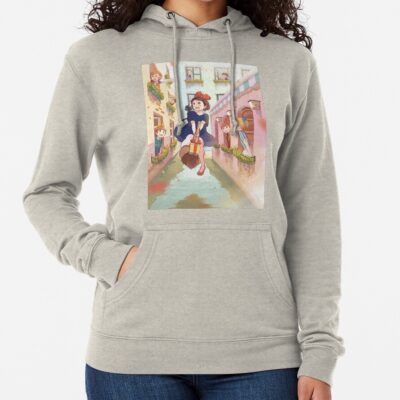 Cute Art Girl Kiki S Go Ghiblis Flying Away Hoodie
