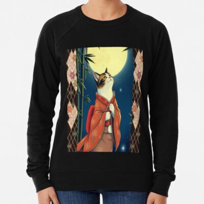 Moonlit Kaguya Cat The Bamboo Princess Sweatshirt