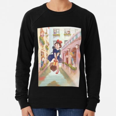 Kawaii And Cute Art Girl Kiki S Go Ghiblis Flying Away Japan Film Sweatshirt