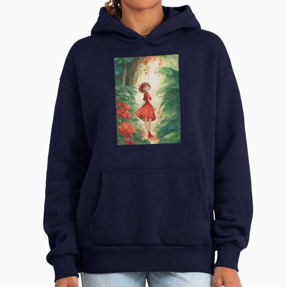 Arrietty Flower Red Hoodie - Image 5