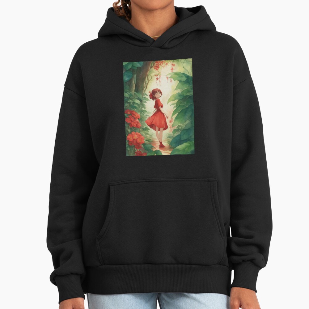 Arrietty Flower Red Hoodie - Image 2