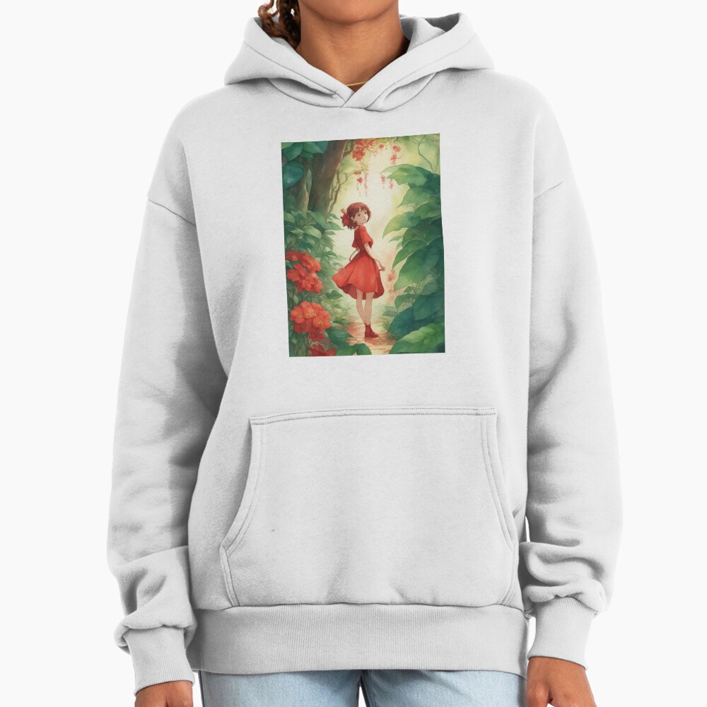 Arrietty Flower Red Hoodie