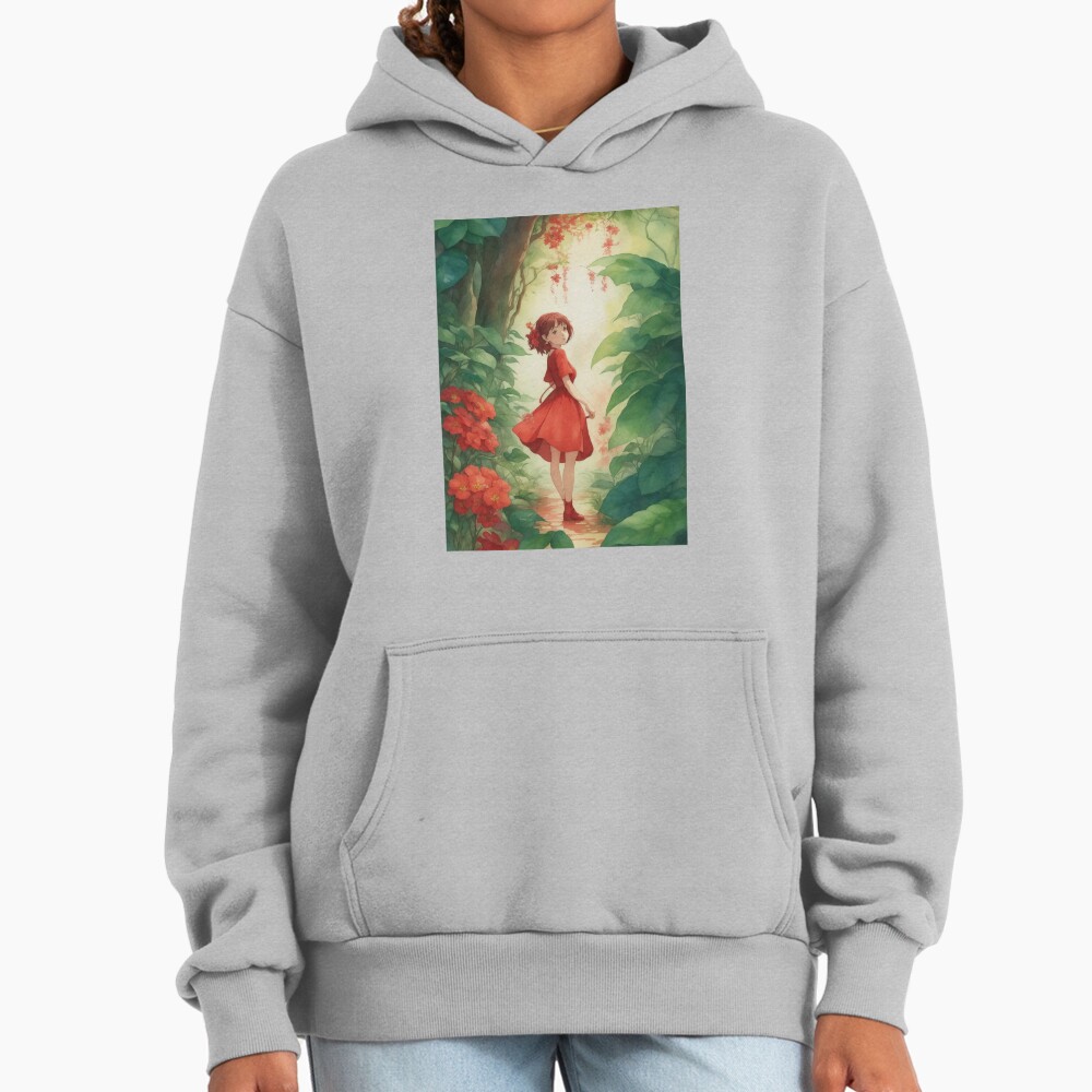 Arrietty Flower Red Hoodie - Image 4