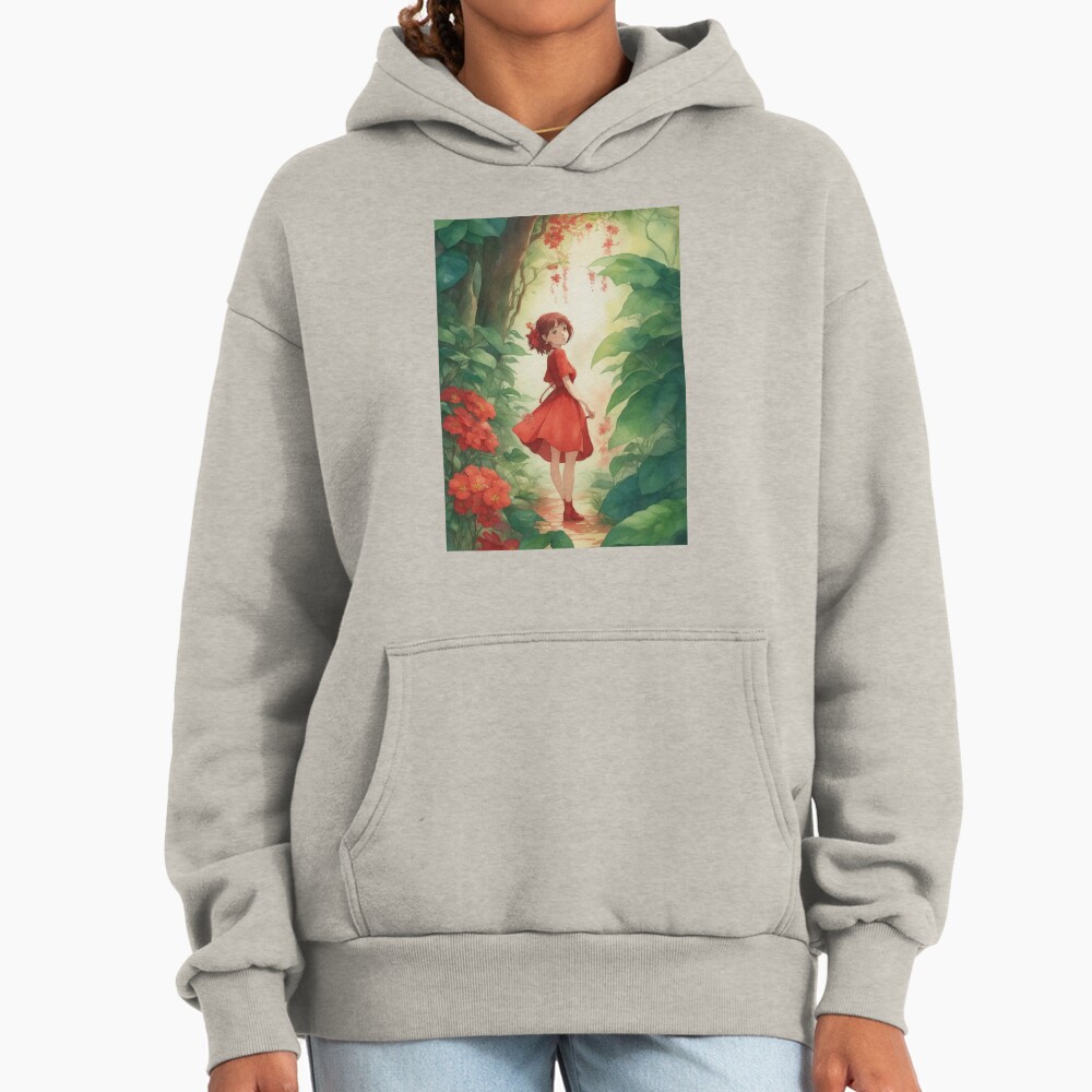 Arrietty Flower Red Hoodie - Image 3