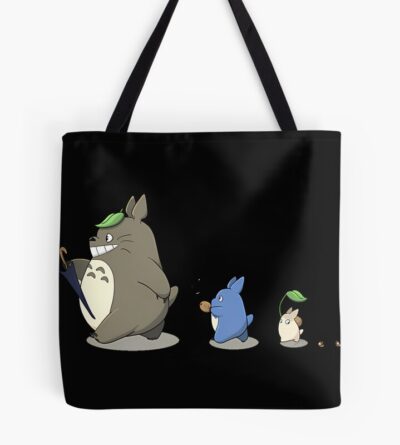 Ghibli Totoro Trio Cute Anime Tote Bag