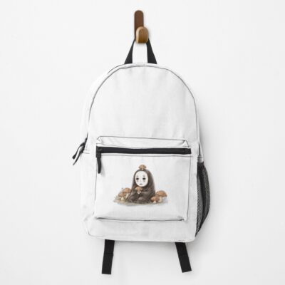 No Face Brown Mushroom Forest Backpack