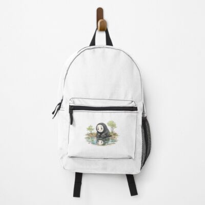 No Face Forest Puddle Aesthetic Backpack