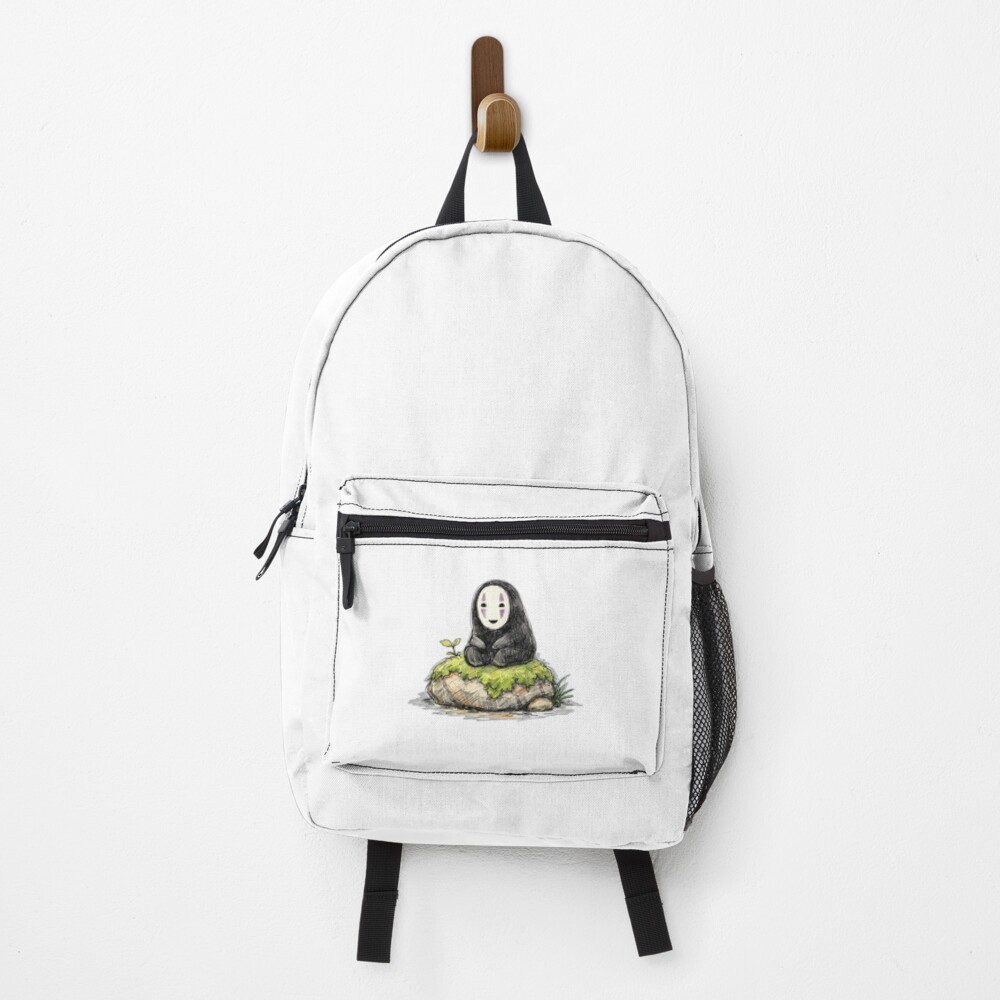 No Face Moss Stone Forest Aesthetic Backpack
