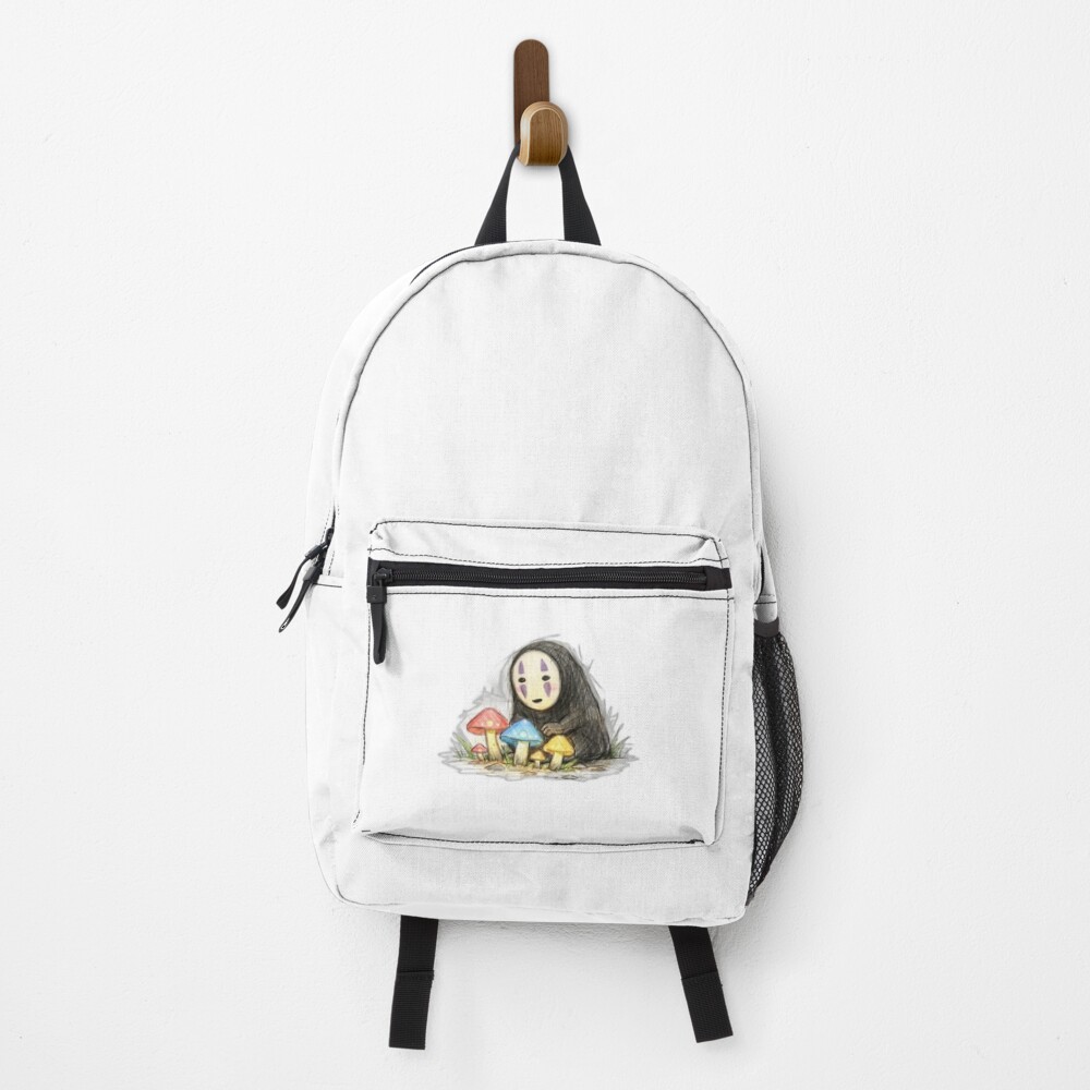 No Face Glowing Mushroom Forest Backpack