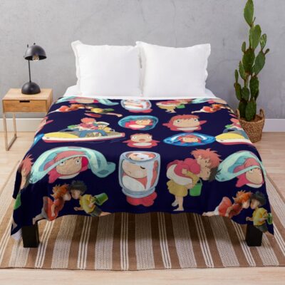 Ponyo Signature Anime Throw Blanket
