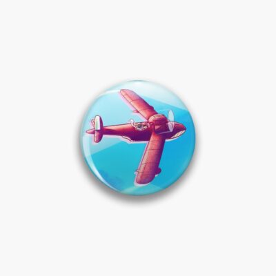 Pretty Red Plane Pin