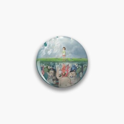 Studio Ghibli Mirror Effect Pin