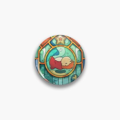 Ponyo Ghibli Stained Glass Window Design Pin