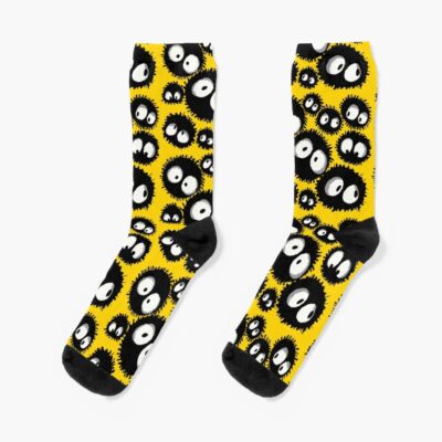 Susuwatari Spirited Away Pattern Socks