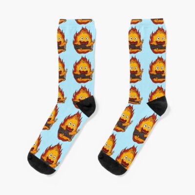 Calcifer Pattern Socks
