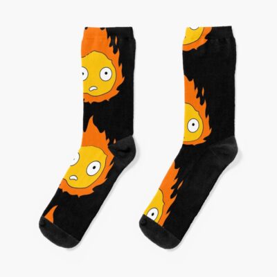 Calcifer Funny Anime Socks