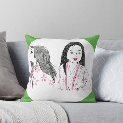 Princess Kaguya Profile Throw Pillow
