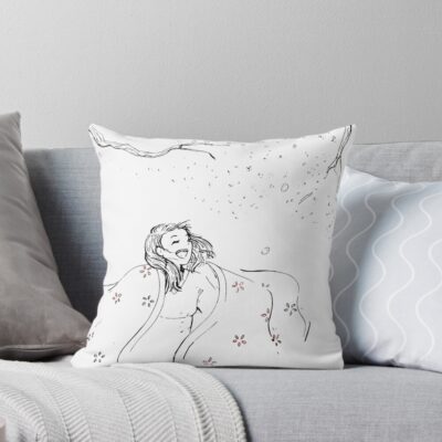 The Tale Of The Princess Kaguya Kaguya Hime No Monogatari Throw Pillow