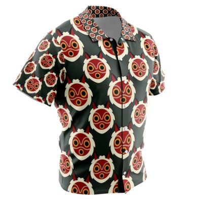 Alternative view of Hime’s Mask Princess Mononoke Hawaiian Shirt