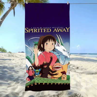 Chihiro Spirited Away Anime Beach Towel